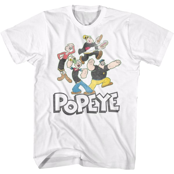 Popeye-karaktärer T-shirt XXL