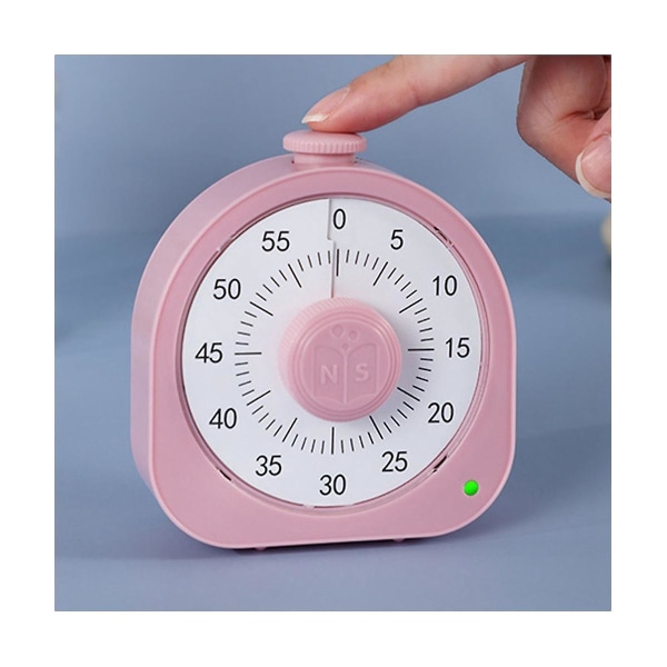 Vision Timer Mekanisk Köktimer 60 Minuter Alarm Matlagning Timer Rosa