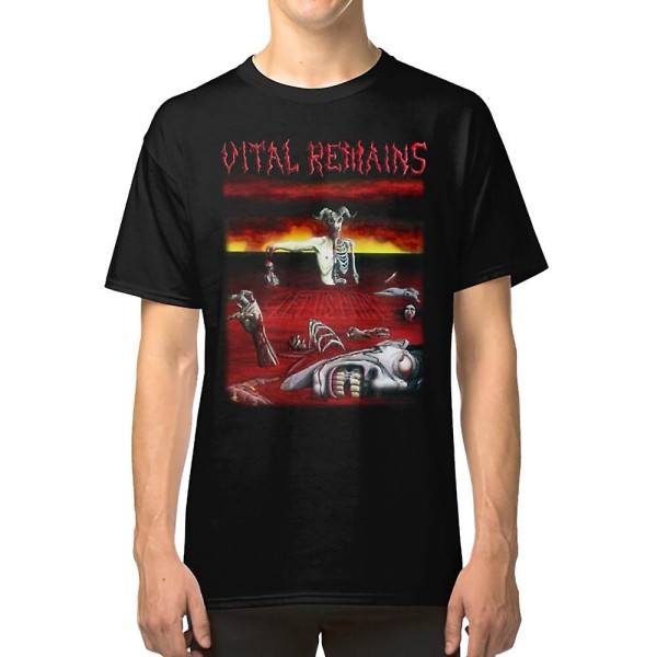 Vital Remains - Let Us Pray Klassisk Old School Death Metal T-skjorte L