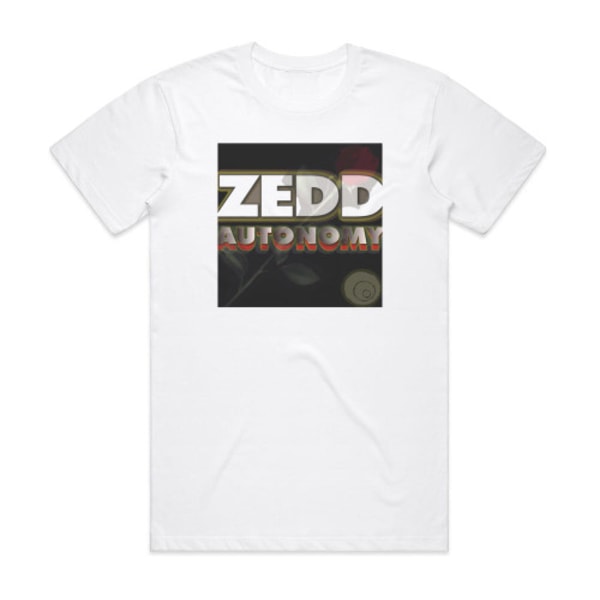 Zedd Autonomy Album Cover T-Shirt Vit L