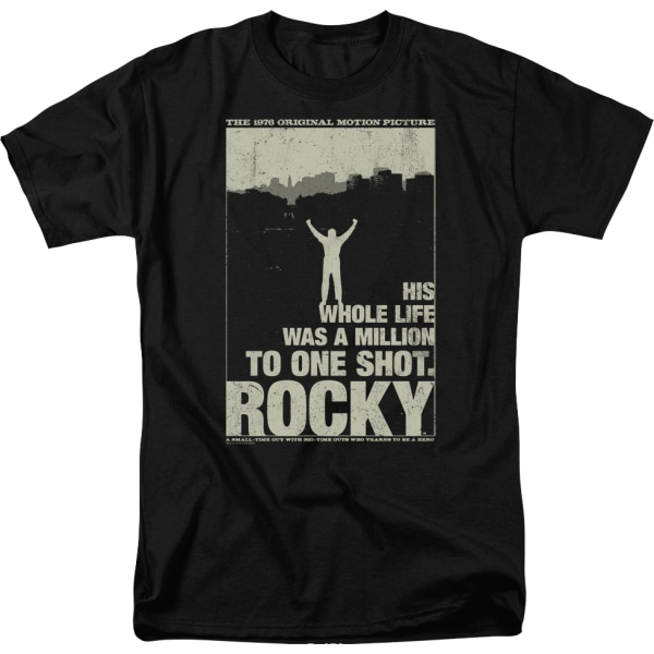 Silhouette Poster Rocky T-shirt XXL