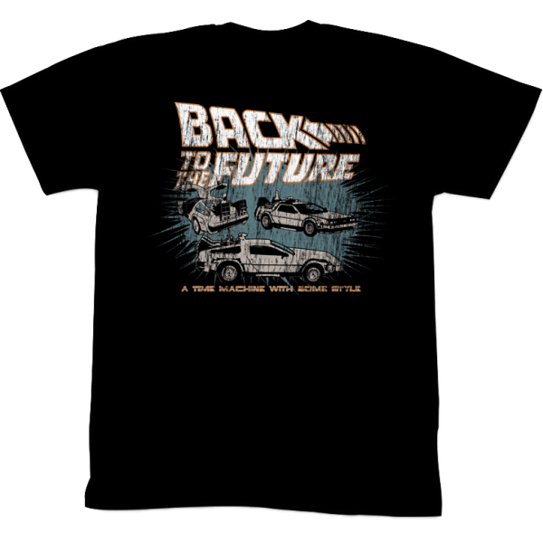 Tillbaka Till Framtiden Time Machine Med Stil Skjorta XXXL