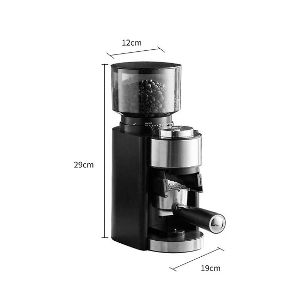 Elektrisk kaffekvarn 18 nivåer justerbar burrkvarn kaffebönkvarn höghastighets espressokvarn