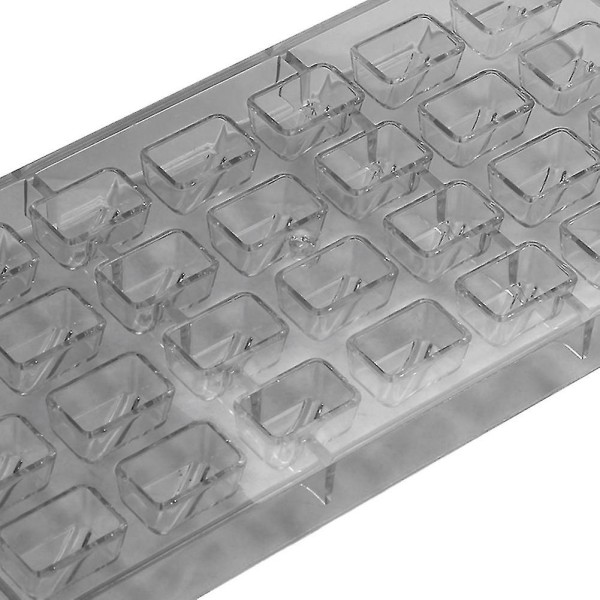 2 stk. Skalskalsform i hård chokolade 3D Skalskals Polycarbonat Transparent Is Gele Slikform
