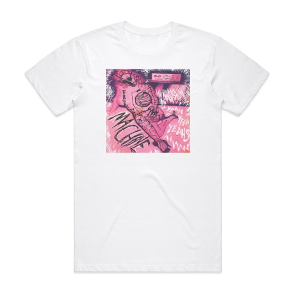 Yeah Yeah Yeahs Machine -albumin kansikuva -paita valkoinen XXXL