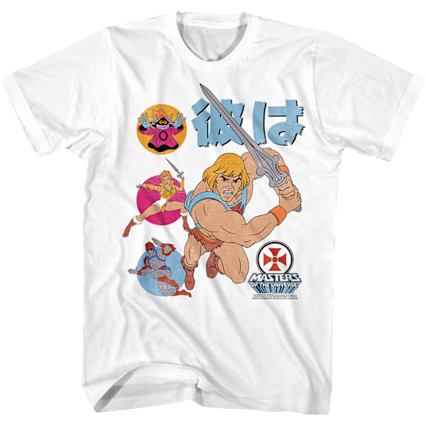 Vit He-Man och Mästarna av Universum T-shirt L