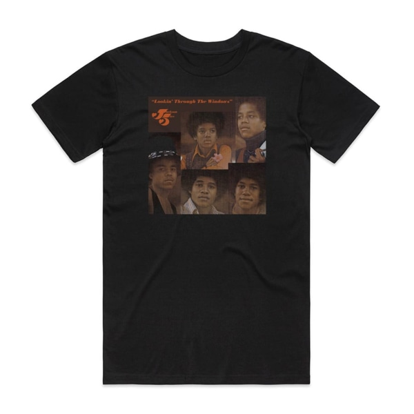 The Jackson 5 Lookin Through The Windows Album Cover T-shirt Sort XXXL