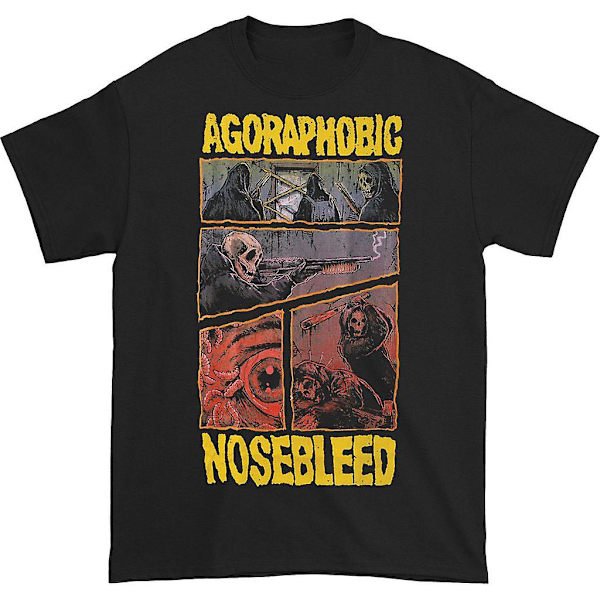 Agoraphobic Nosebleed Mørk Tegneserie T-skjorte XL
