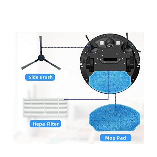 Kombinerade tillbehör för Br150/br151, Br150/br151, manvins G20, 2-i-1 robotdammsugare och mopp