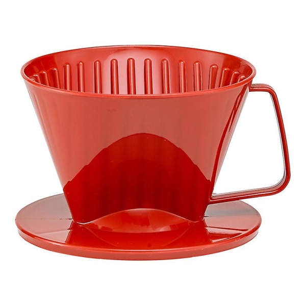 Kaffe-filtertrakt, rød, størrelse 1, brygger 1 til 2 kopper