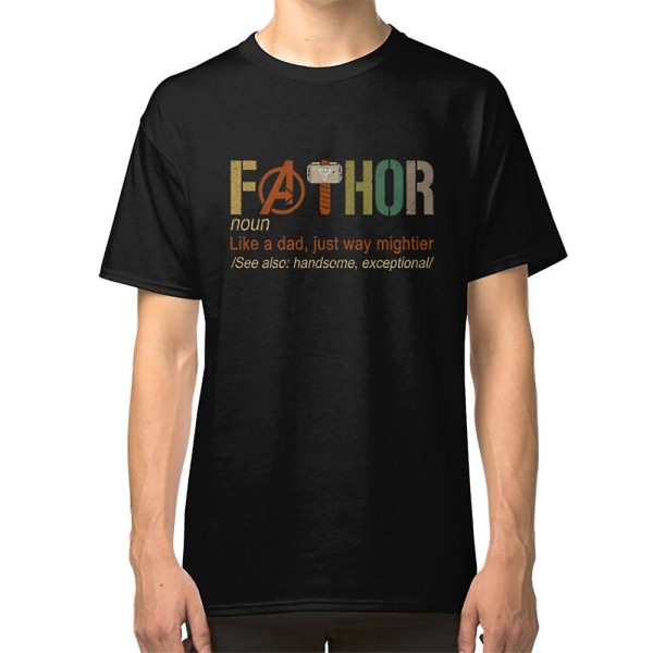 Fa-Thor gillar pappa bara mycket mäktigare hjälte-tröja M