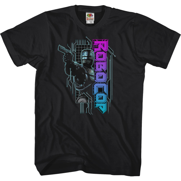 Neon Logo Robocop T-paita S