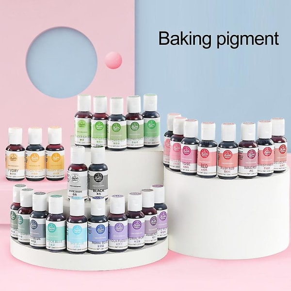 20 ml högkoncentrerad matfärg Lätt att blanda ätbar tårtdekoration Fondantfärgning för födelsedag Qinhai Purple