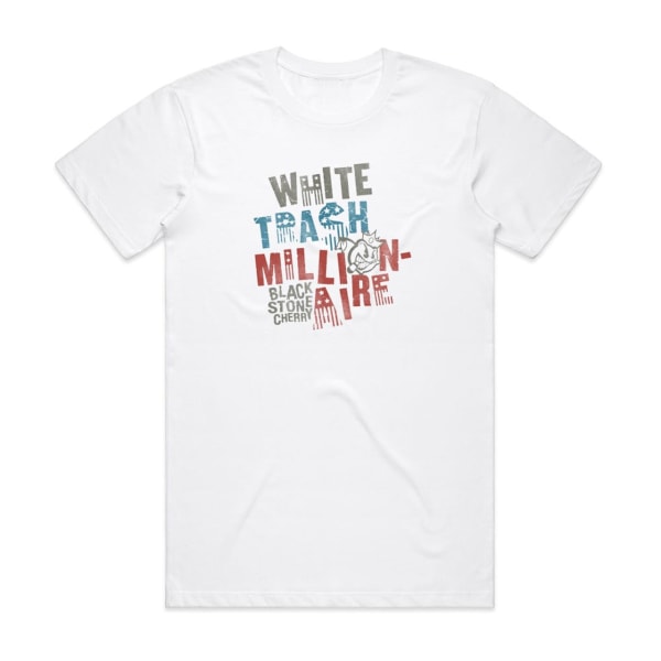 Black Stone Cherry White Trash Millionaire Album Cover T-shirt Vit M