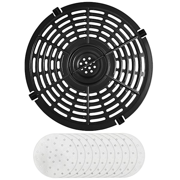Luftfrityrkurv og erstatningsgryte, Non-Stick Stekepanne Crisper 5qt