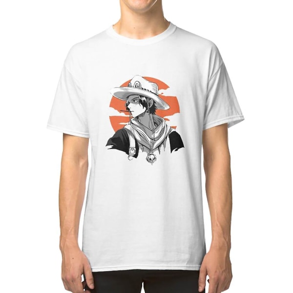 Ace - Mustavalkoinen T-paita XL