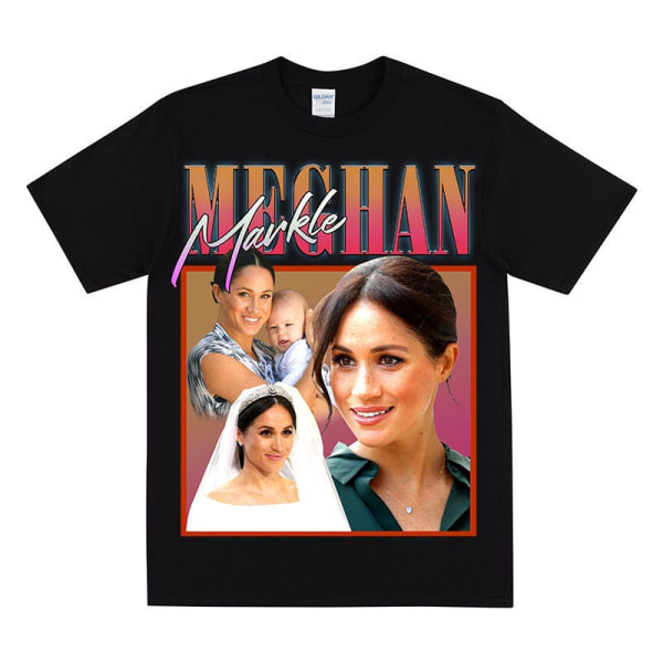 MEGHAN MARKLE Homage T-shirt Black L