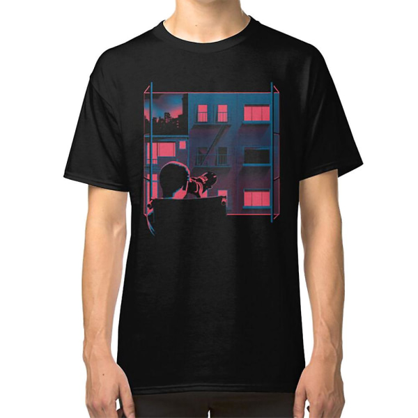 Alfred Hitchcock - T-shirt för bakfönster M