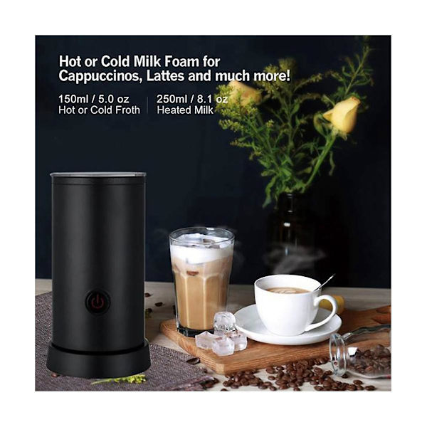 Elektrisk Melkeskummer for Hjemmet - Sjokoladeblender, Cappuccino- og Latteblender, Bærbar