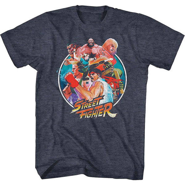 Collage Street Fighter T-shirt M
