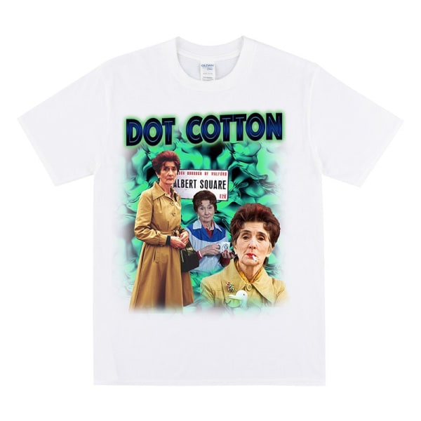 DOT BOMULL Homage T-shirt för Eastenders fans White S