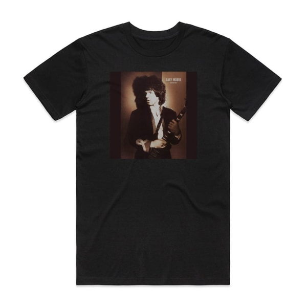 Gary Moore Run For Cover Album Cover T-shirt Svart L