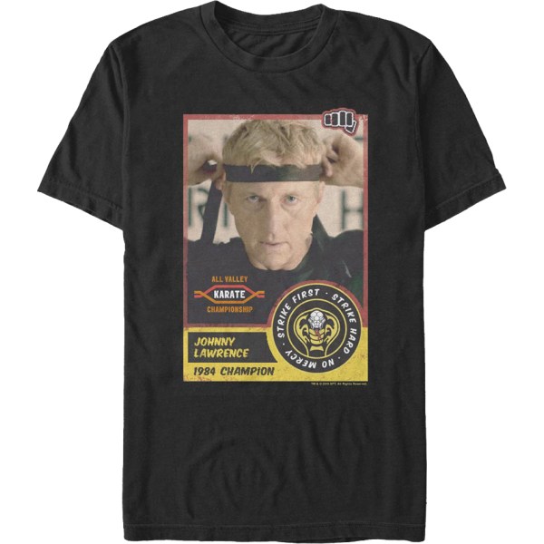 Johnny Lawrence Trading Card Cobra Kai T-skjorte XXXL