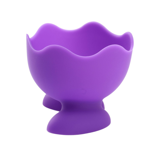 10 stk Silikon Egg Holder Enkelt Serveringskopp Egg Søte Fargerike Design Egnet for Mikrobølgeovn eller Toto