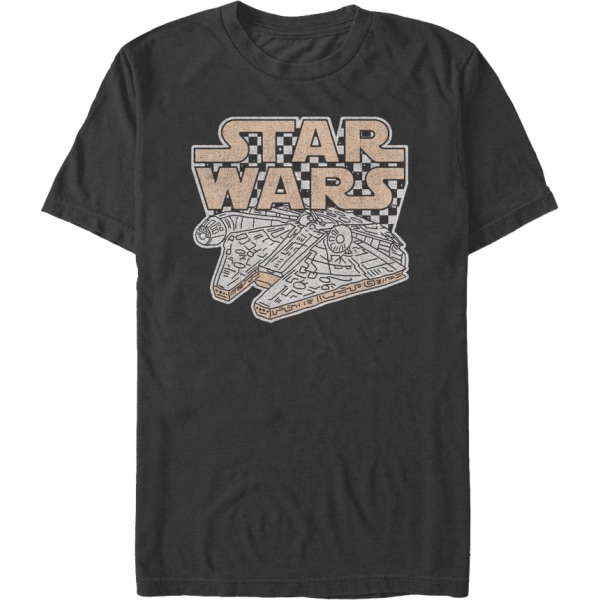 Sjakkbrett Millennium Falcon Star Wars T-skjorte S