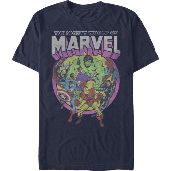 The Mighty World Of Marvel T-shirt Ny XXXL