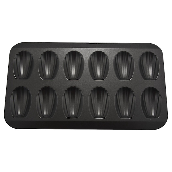 4 förpackningar med non-stick madeleineformar, bakformar 12 med skorpkaka bakplåt choklad non-stick bak