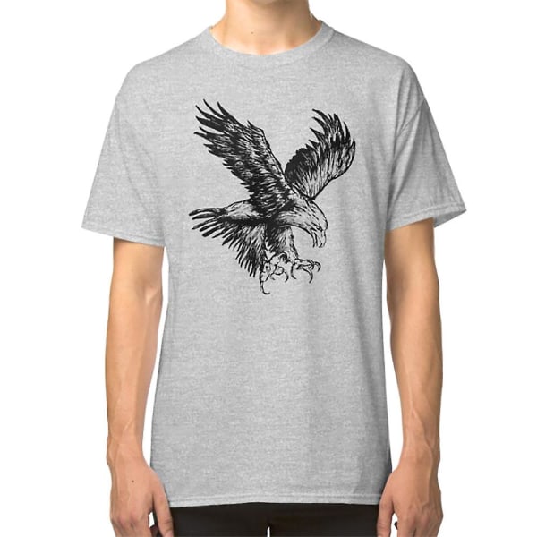 Bald Eagle (svart) T-shirt white S