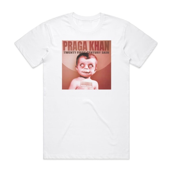 Praga Khan Twenty First Century Skin Album Cover T-Shirt Hvid XL