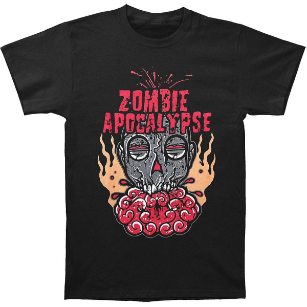 Zombie Apocalypse Brain Feast T-shirt L