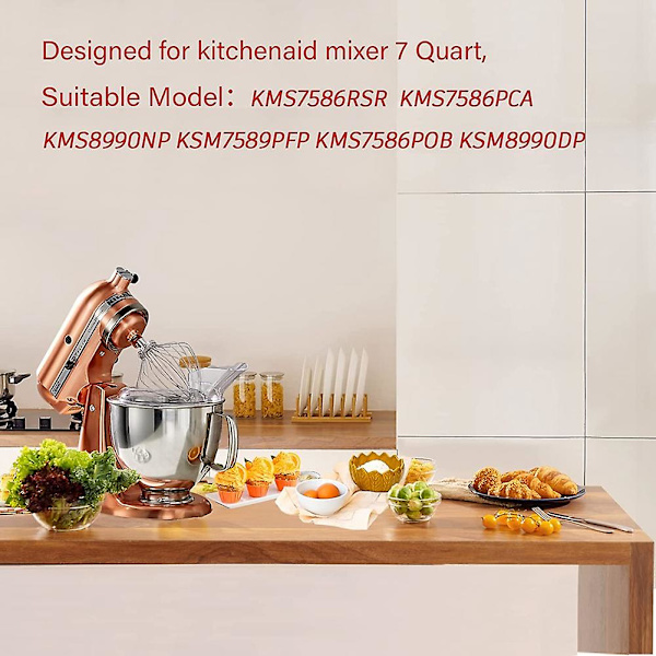 11-trådig Visptillbehör för KitchenAid Stativmixer, passar 7-kvarts As shown
