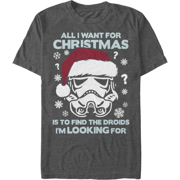 All I Want For Christmas Star Wars T-Shirt S