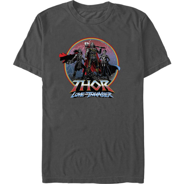 Thor Love And Thunder Heroic Circle Marvel Comics T-paita Uusi XXL