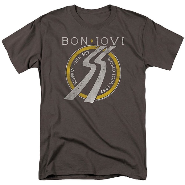 Slippery When Wet Bon Jovi T-skjorte M