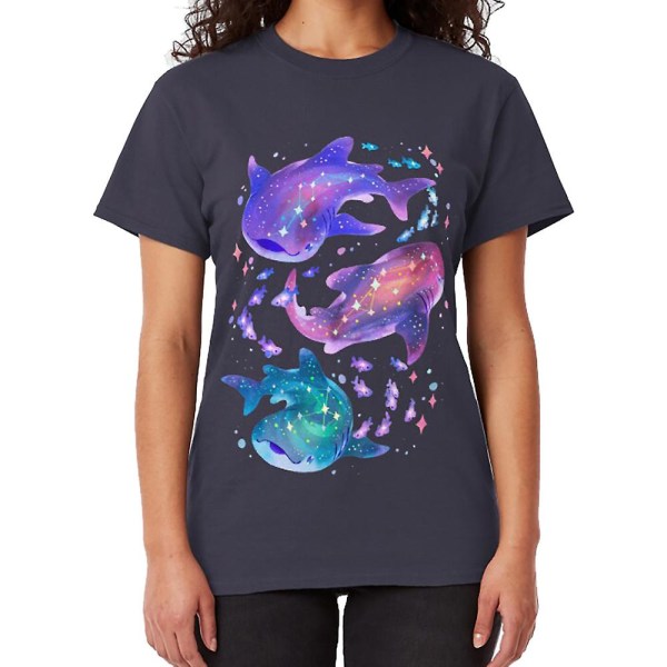 Cosmic Whale Shark T-skjorte navy M