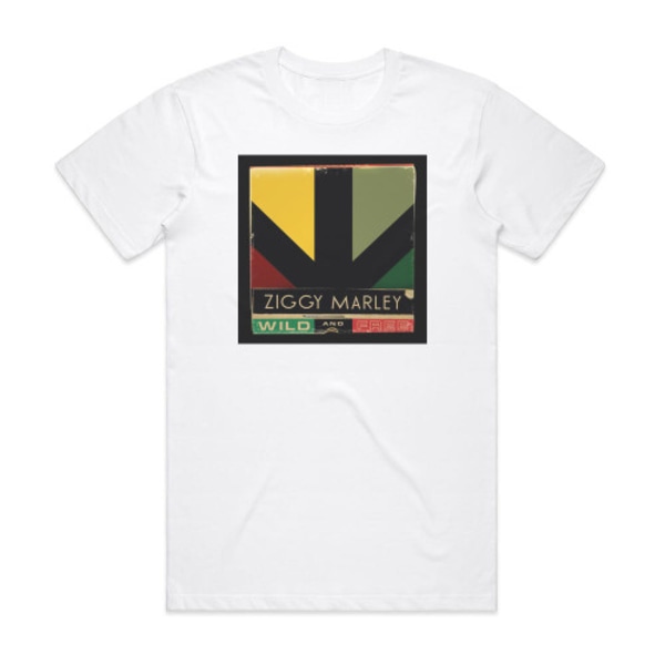 Ziggy Marley Wild And Free Album Cover T-Shirt Vit XL