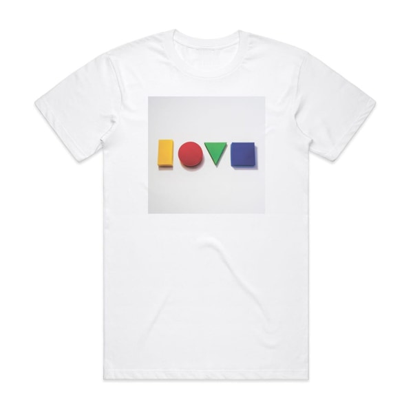 Jason Mraz Love Is A Four Letter Word Album Cover T-shirt Vit XXL