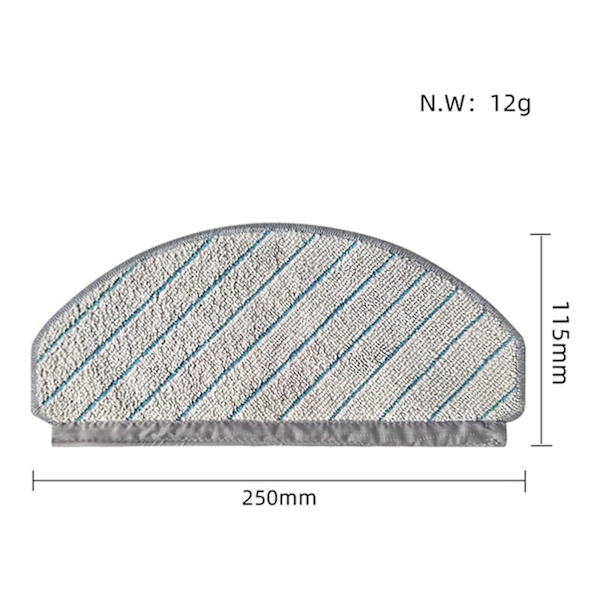10-pack mopptillbehör för Deebot T10/t10 Plus dammsugare moppdukar