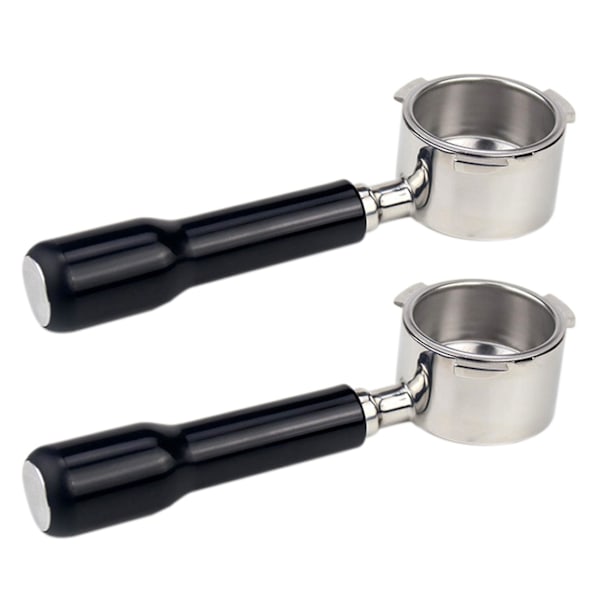 2 st 51mm Bottenlös Portafilter för EC680/EC685 Filterbyte Filterkorg Kaffeaccessoarer
