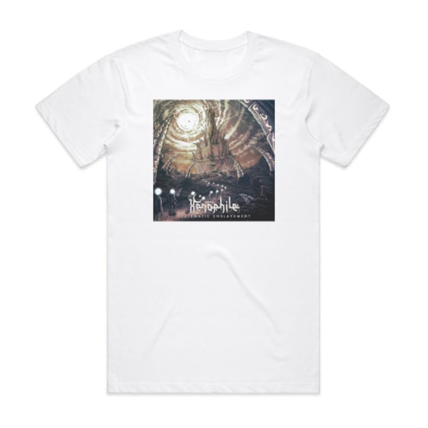 Xenophile Systematic Enslavement Album Cover T-Shirt Vit L