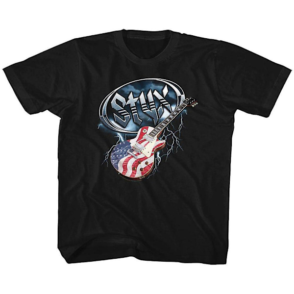 Styx Flag Guitar Ungdomströja M