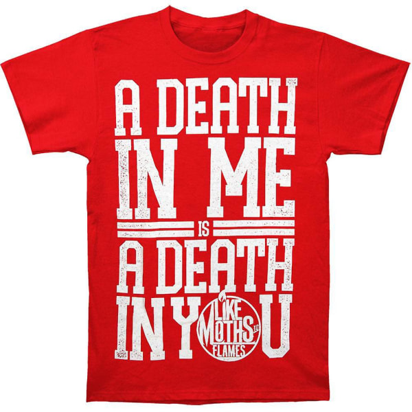 Like Moths To Flames A Death In Me T-shirt XXL