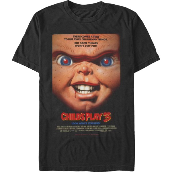 T-shirt med filmposter Child's Play 3 XXXL