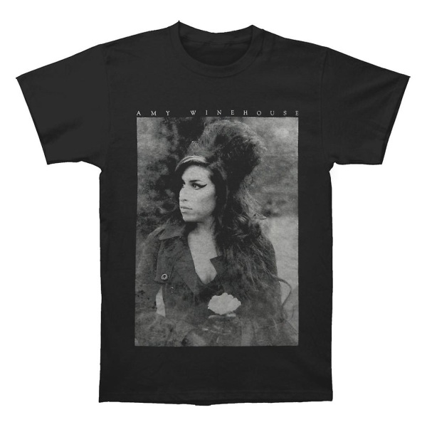 Amy Winehouse Blomsterporträtt T-shirt M