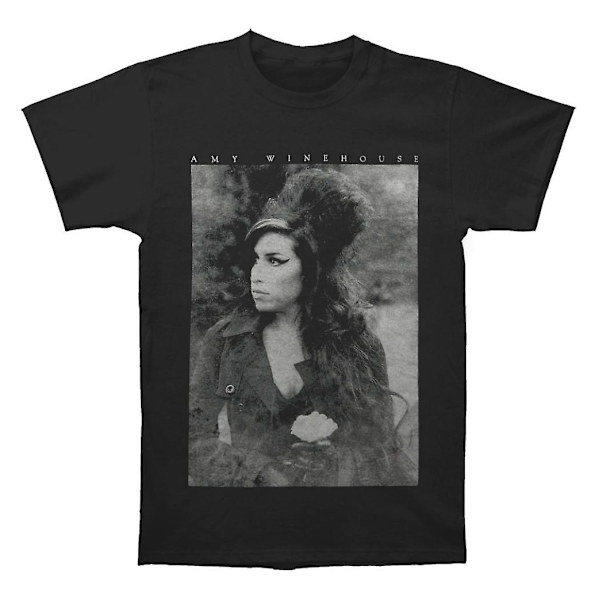 Amy Winehouse Blomsterporträtt T-shirt S
