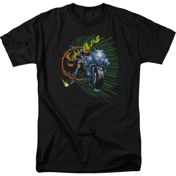 Batmans Batcycle DC Comics T-shirt Ny L